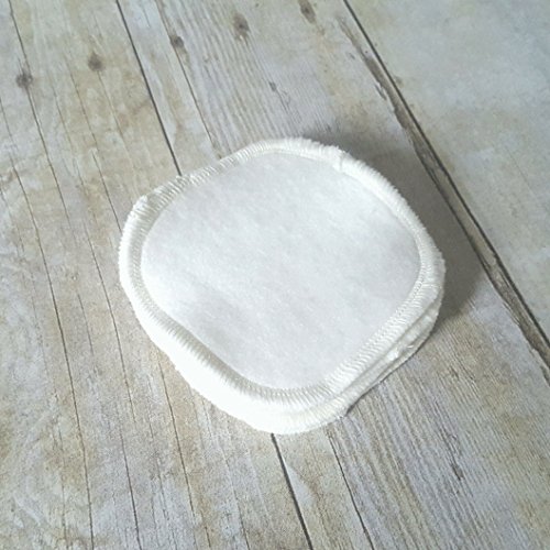 Set of 5 Ivory Bamboo Fleece Makeup Remover Pads