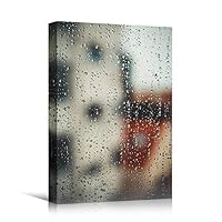 Canvas Wall Art Water Bokeh Abstract Colorful Contemporary Hallway Mixed Media Multicolor Patterns - 12x18 inches