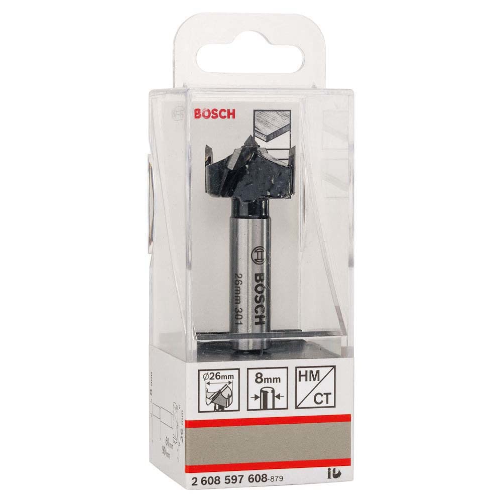 Bosch Professional 1 pc. tungsten carbide hinge cutting bit (Ø 26 mm, Accessory rotary drill)