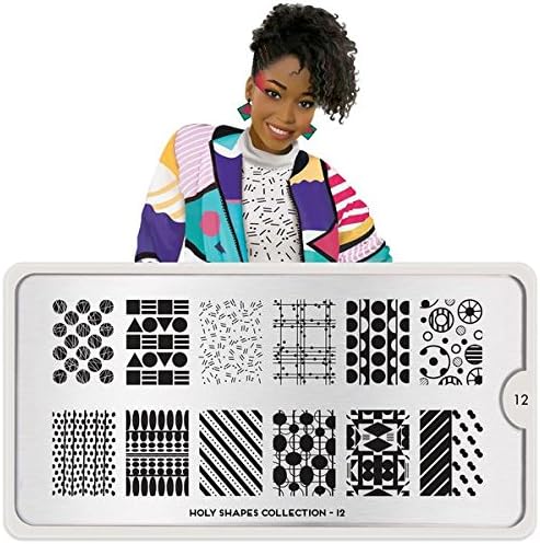 MoYou-London Holy Holy Shapes Shapes Collection Stamping Plate | Holy Shapes Collection Nail Design Nail Art Manicure Pedicure Stencils (12)