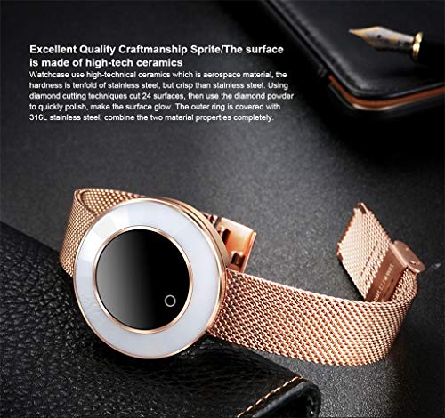 ❤️MChoice❤️X6 Blood Pressure/Blood Oxygen/Heart Rate Monitor Girls Waterproof Smart Bracelet Watch (Rose Gold) - Thumbnail 4