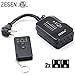 ZESEN Outdoor/Indoor Dual Outlet Timer Heavy Duty Photocell Light Sensor with Remote Control, 3-pin Grounded ETL Listed (Battery Included)