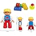 Minifigures Set of 48+10 - Lego-compatibe Mini People with Accessories Educational Building Bricks Toy