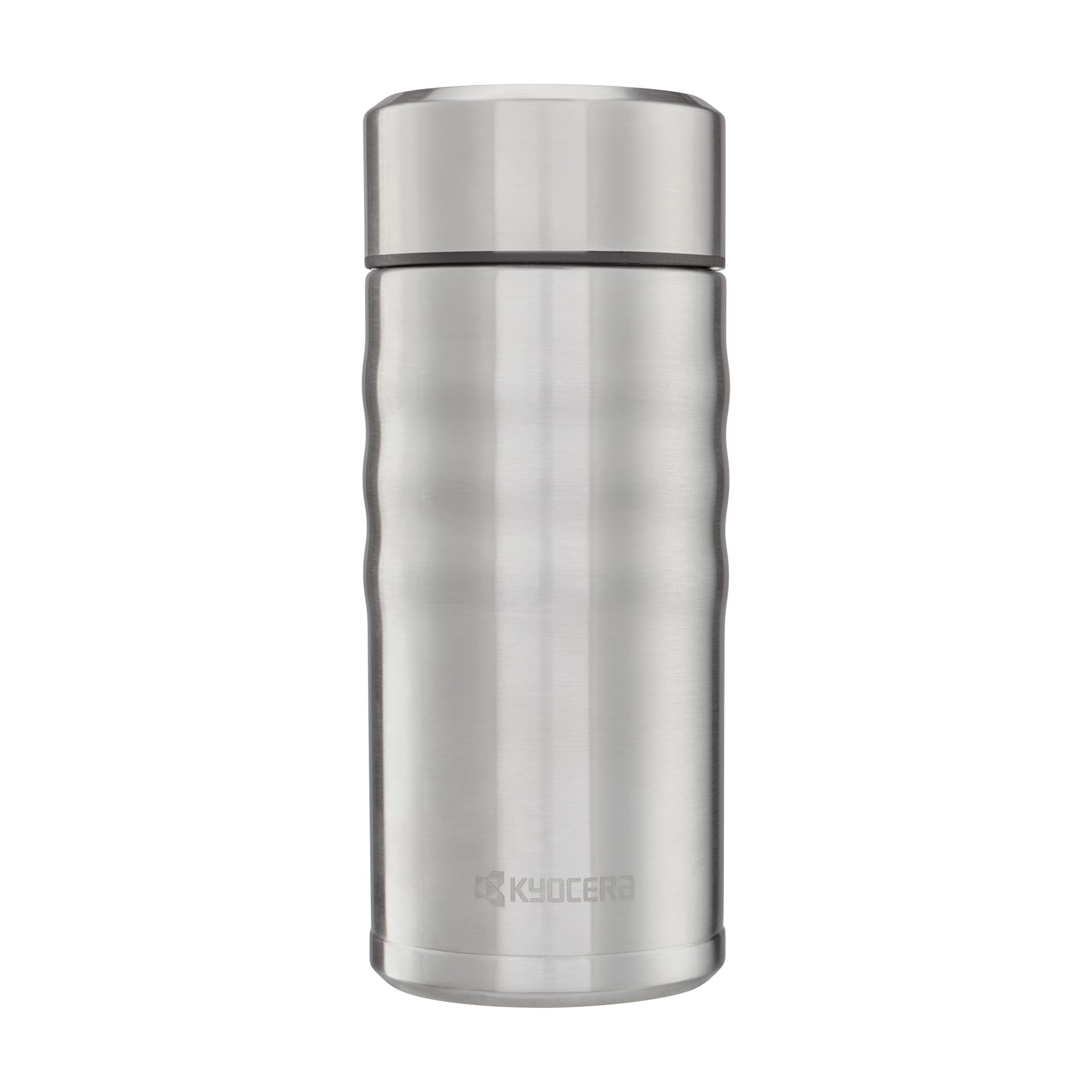 Kyocera MB-12S SS Travel Mug with Twist Top, Stainless Steel, 350ml
