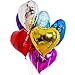 Foil balloon Zebratown 50pcs/lot Heart Shape Foil Mylar Helium Ballon 18
