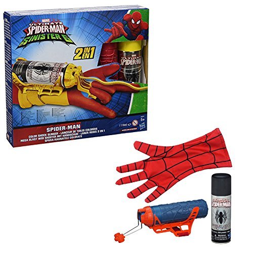 Hasbro Marvel Motocicletta Spara-Ragnatele Di Spider-Man - Action Figure 10 Cm, 2 Ragnatele E Veicolo Giocattolo Per Bambini 4+ Anni - 4
