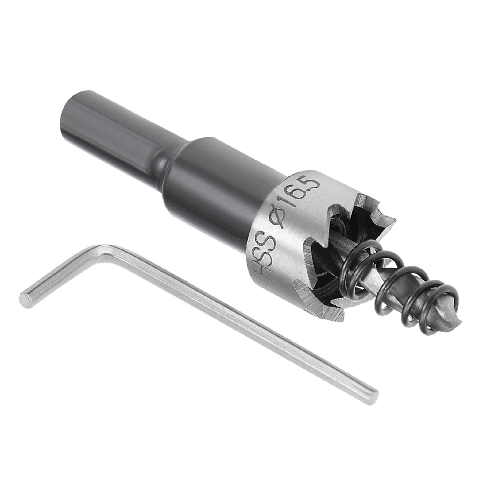 Kozelo 1pcs Hole Saw - [16.5mm] HSS (High Speed Steel) 4341 Drill Bit Hole Cutter for Stainless Steel Aluminum Metal Wood Plastic Use, Triangular Shank