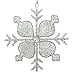 Christmas Ornaments Snowflake Decor Party Anniversary 15 CM Set of 6