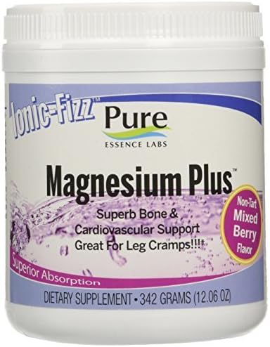 Pure Essence Labs Ionic Fizz Magnesium Plus - Superb Bone & Cardiovascular Support By Pure Essence Labs - Mixed Berry - 420 Grams by Pure Essence