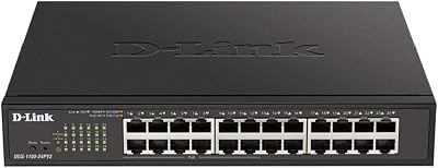 D-Link DGS-1100-24PV2 24-Port PoE Smart Managed Switch 12 PoE 100W
