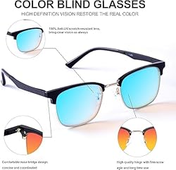 WHNING Men's Colorblind Glasses Red Green Blindness