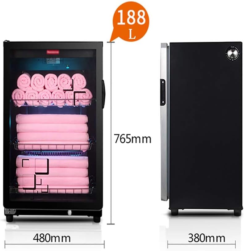 Rff Disinfection Cabinet Commercial Towel Clothing Disinfection Cabinet Beauty Salon Barber Shop Kindergarten Ozone Disinfection Cabinet Household Cabinet (Size : 188L)