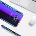 Wireless Charger Samsung Galaxy S8 Plus Case, FLOVEME Slim Fit Gradual Colorful Gradient Change Color Ultra Thin Lightweight Electroplating Bumper Anti-Drop Clear Hard Back Cover, Transparent Purple
