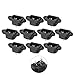 uxcell 10 Pcs Black 3 Terminals IEC320 C14 Inlet Power Socket AC 250V 10A primary