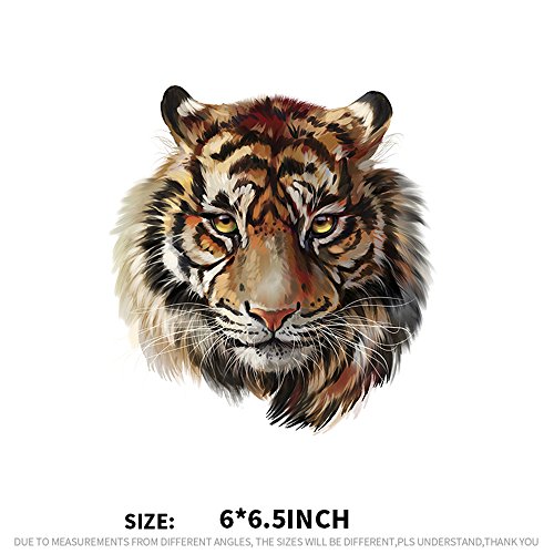 Ironing Stickers Heat Transfer DIY Accessory Clothes Patches for Women Live Tiger Animal Patch A-level Washable Appliques