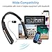 Bluetooth Headset, Bluetooth Headphones-LBell 30 Hrs Playtime Wireless Neckband Design W/Foldable Retractable Headset for iPhone IOS Android Smart Phones [Upgraded Version for SX-991/ KKY-992] (Black)