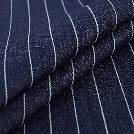 striped denim fabric