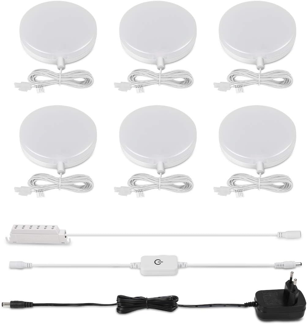 LE Luces de Cocina Debajo del Gabinete Regulable 1020 lúmenes, Luz Foco