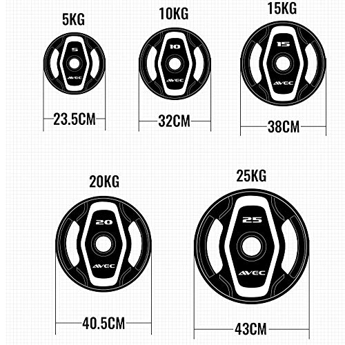 Bumper-Weight-Plates-for-Olympic-Competition-Barbell-with-Steel-Hub-1-Pair-Compatible-with-2-Inch-Bars-for-Free-Weight-Strength-Training