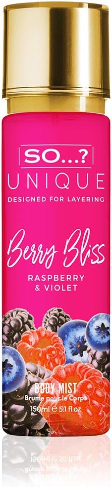 SO Unique Berry Bliss Body Mist 150ml, 1 ml (Pack of 1)
