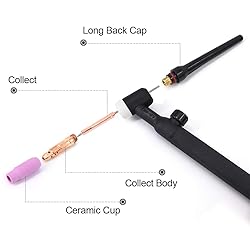 TIG Welding Torch, WP-17FV Argon Air Cooled Lift