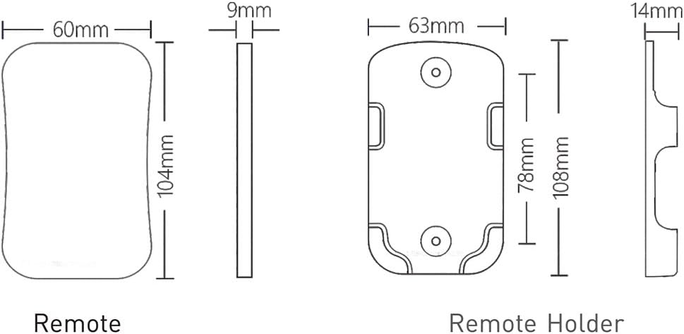 LTRGBW Mini RGBW RF Controller Remote Wireless Control RGBW RGBWW LED Strips LED Ribbon Tape Lamp, White, M4 Ring - Image 4