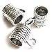 Heather's cf Copper Bail Tube Beads Charm Holder European Bead Spacer Bail Bead Charm Spacers for Bracelets Pendants for Jewelry Making Dangling Charms for Bracelets for Jewelry Making Supplies 88pcs