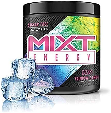 MIXT Energy 2.0 | New Formula | Designed for Energy and Focus | 8 Hour Energy Blend with No Crash | Increased Focus and Long Lasting Energy (60 Servings, Rainbow Candy)