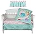 Sea Sweeties Pink and Blue Ocean 5 Piece Baby Girl Crib Bedding with Bumper by Belle