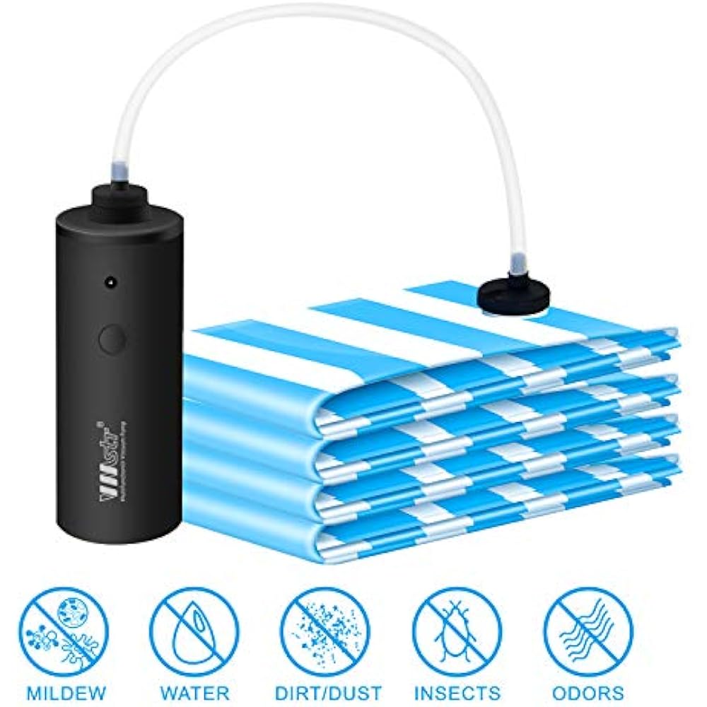 Travel Vacuum Storage Bags With Electric Pump, Medium Small Space Saver