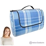 Extra Large Picnic & Outdoor Beach Blanket with Water-Resistant Backing – Red 60 x 80 inches
