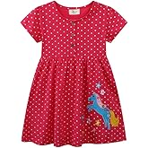 Girls Dress Toddler Kids Flutter Sleeve Summer Dresses Unicorn Swing Casual Sundress Party Playwear Holiday Clothes