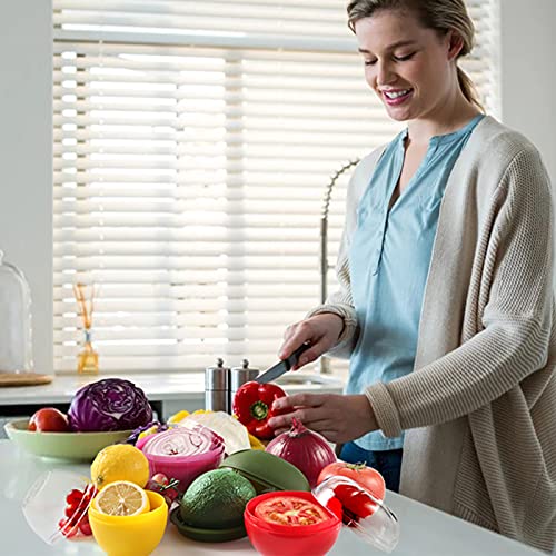 Vegetable and Fruit Storage Containers for Fridge, 4 Pcs BPA Free