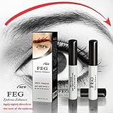 BEST Eyebrow Growth Product Most Effective Growth Serum to LENGTHEN & THICKEN Eyebrows; FEG is a Powerful Stimulator. Prevents Thinning & Breakage; 100% Original with Anti-Fake sticker!!!