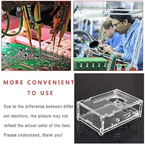 Kurphy per scocca Raspberry Pi 3 Modello B Materiale ABS con ventola Custodia Colore Classico per Raspberry Pi 3 Modello B Acrilico Trasparente