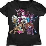 Hybrid Cheer Shield Junior Monster High T-Shirt (Medium, Black)