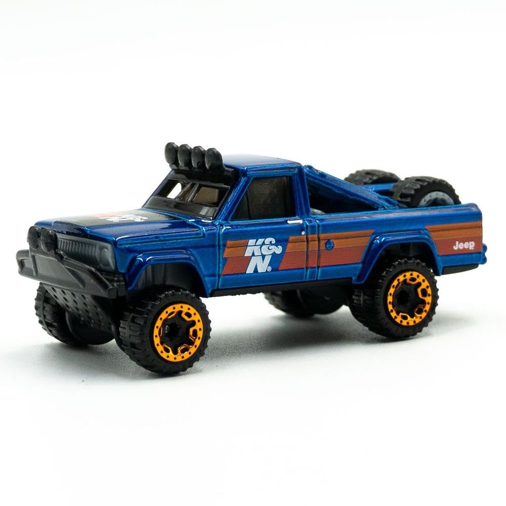 Hot Wheels - ´73 Jeep J10 - HW Hot Trucks 4/10 - HTC31 - Short Card - K&N - Dark Blue Metallic - Mattel 2024-1:64