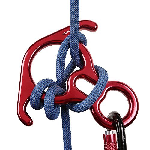 50KN Rescue Figure 8 Large BentEar Rappelling Climbing Descender Large