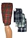 AMERICAN HEAVEN 24/7 Basics Men's 3 Pack Cotton Soft Sleep Lounge Pant Jam Cargo Shorts (Medium, 3 Pack - Plaid Assortment)