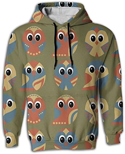 Owl Pattern BTS Hoodie Funny Drawstring Cool Hoodies