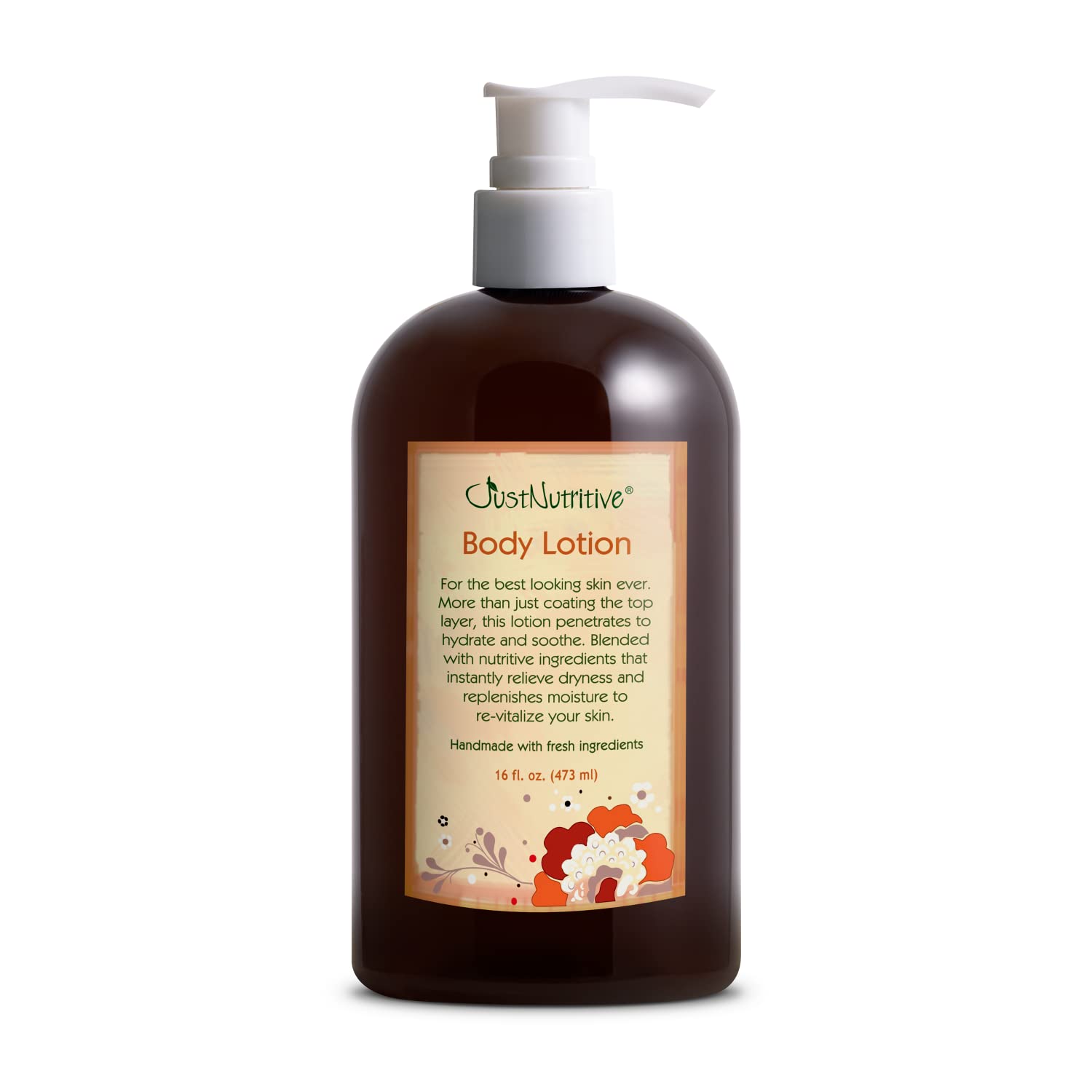 Photo 1 of *MINOR DAMAGE - USED*
Just Nutritive Body Lotion - Best Lotion for Your Body With Skin Loving Goodness - Tucuma butter and Black Currant Seed oil nourish and replenish your skin - 16 Oz