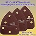 30 Assorted Mouse Detail Sander Sandpaper Sanding Paper Hook & Loop Assorted 60 80 120 180 240 320 Grits 5.5