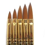 Mintbon 5pcs Acrylic Nail Art UV Gel Carving Pen Brush Liquid Powder DIY No. 2/4/6/8/10