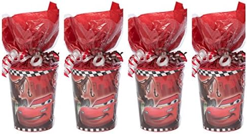 Disney Cars Party Supplies Pre-Filled Goodie Bag - 4 Goodie Bags