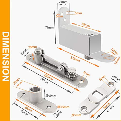 TamBee Self Closing Door Pivot Hinges Heavy Duty Hinges for Wood Doors