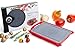 Delicious Kitchen Defrosting Tray with Red Foldable Basket That Catches Water | Safely Thaw Frozen Food and Meats Without Electricity Microwaves or Water