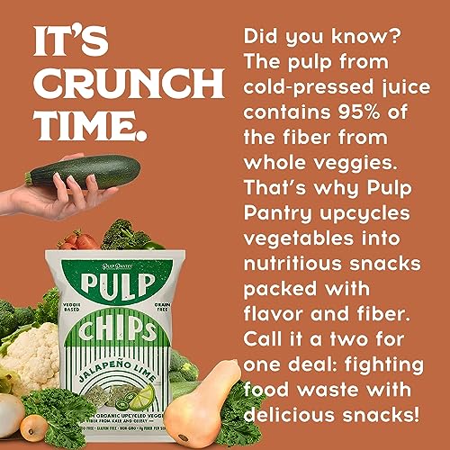 Pulp Pantry Grain Free Veggie Tortilla Chips, Corn Free, Potato Free