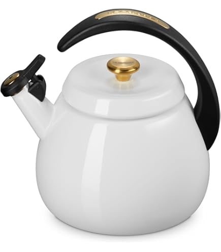 Amazon.com: Le Creuset Enamel On Steel Pour Over Tea Kettle, 0.74