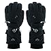 HIGHLOONG Men Waterproof Thinsulate Ski Snowboard Gloves Winter Warm Gloves Black (M,Standard)
