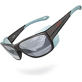 DEAFRAIN Sport Polarized Sunglasses for Men Women with Removable Side Shield for Hiking Skiing Climbing Glasses UV Protection